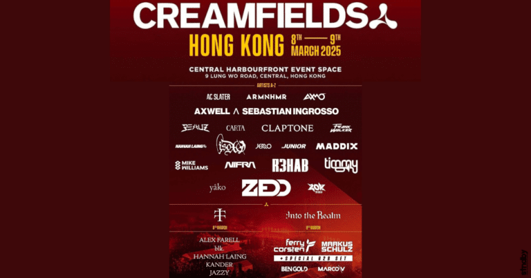 The Line up for Creamfields