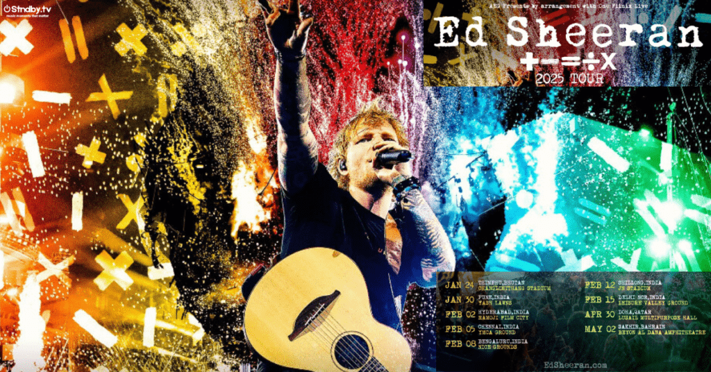 Ed Sheeren Mathematics tour poster