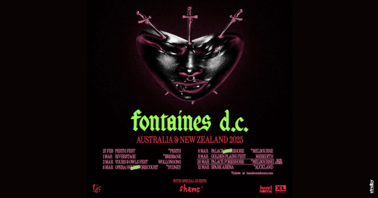 Fontaines dc Australia Tour poster