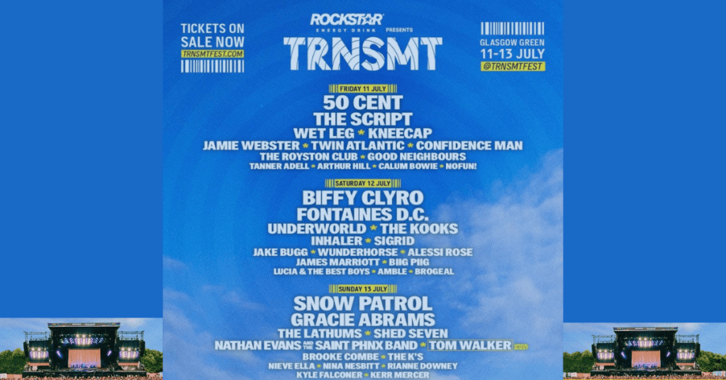 Trnsmt New line up poster