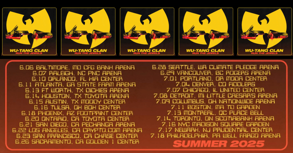 Wu Tang Clan Us tour dates