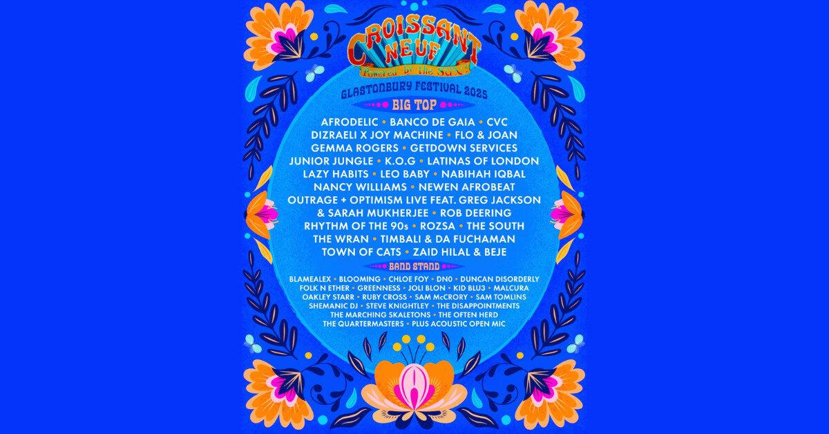 Glastonbury 2025 Big Top Line up