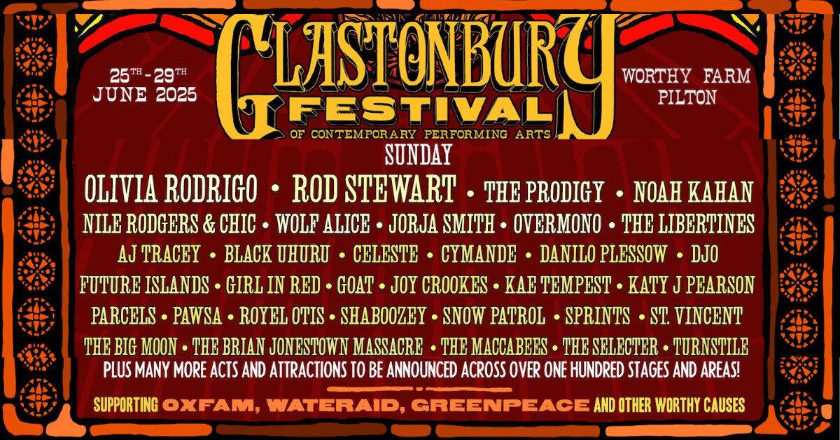 Glastonbury Sunday night