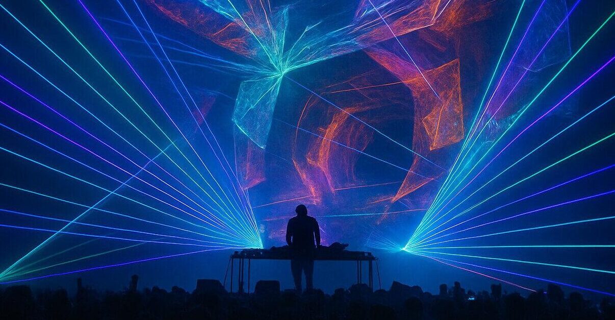 Laser and projection mapping