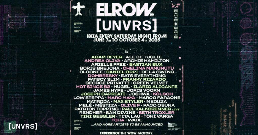 elrow line up