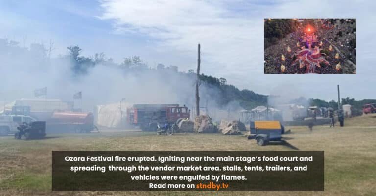 Ozora Festivl Fire erupts