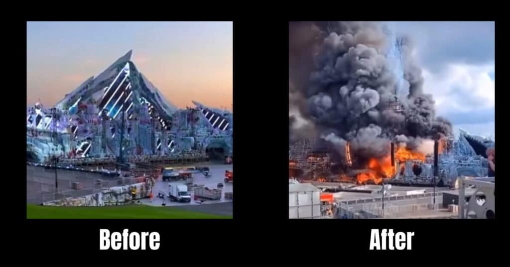 Tomorrowland fire damage
