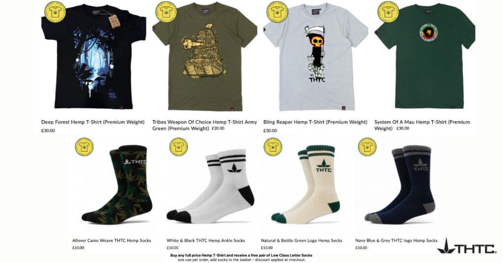 THTC Tees and socks