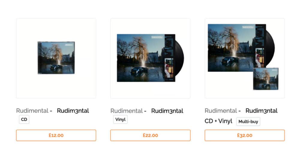 Rudimental Cd's & Vinyl