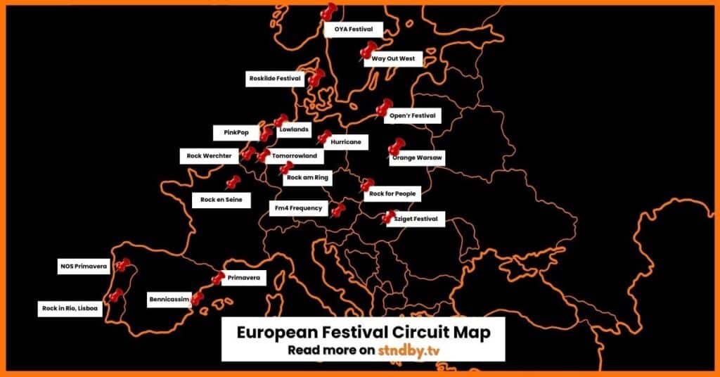 European Festival Map