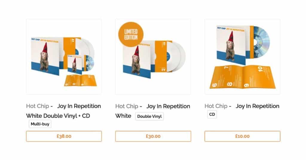 Hot Chip Vinyl and cds