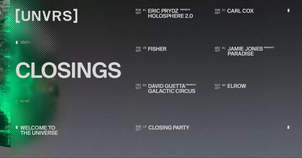 Unvrs Residencies Closing parties